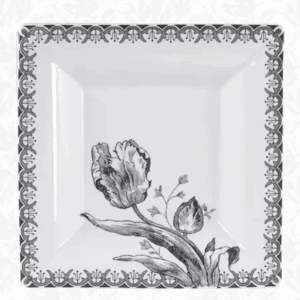 Vide poche - Tulipes Noires- 17x17